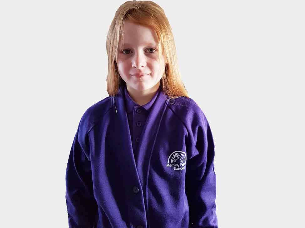 Methley Purple Cardigan Graham Briggs School Outfitters