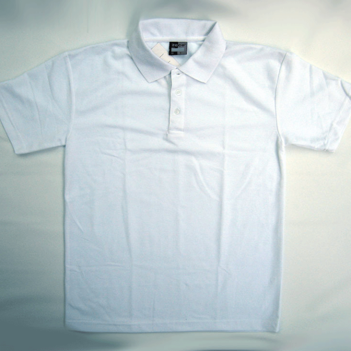 White PE Polo Shirt - Graham Briggs School Outfitters