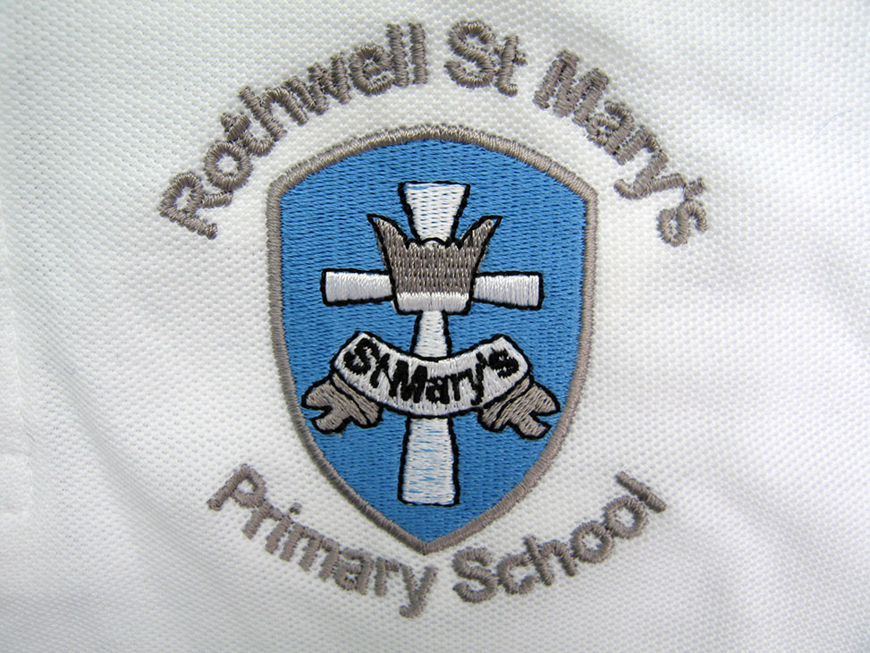 rothwell st marys white logo