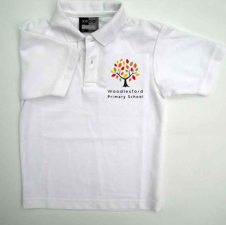 woodlesford-primary-white-polo-new-logo